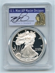 2005 W $1 Proof American Silver Eagle 1oz PCGS PR69DCAM Thomas Cleveland Native