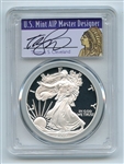2007 W $1 Proof American Silver Eagle 1oz PCGS PR69DCAM Thomas Cleveland Native