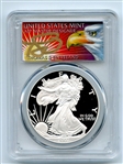 2007 W $1 Proof American Silver Eagle 1oz PCGS PR69DCAM Thomas Cleveland Eagle