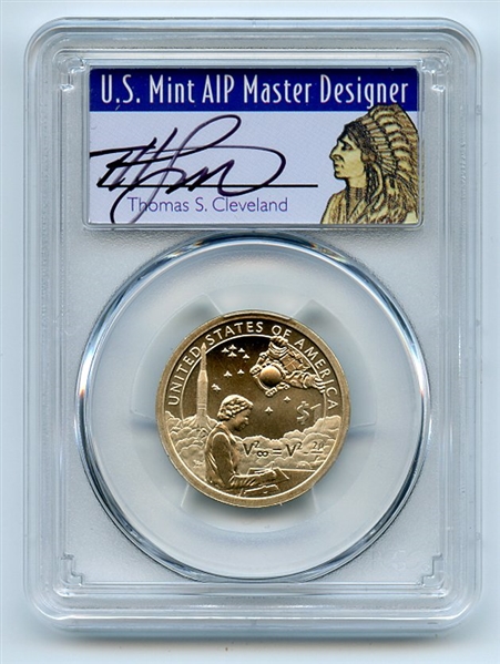 2019 P $1 Sacagawea Dollar Coin Currency Pos A PCGS SP70 Thomas Cleveland Native