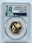 2019 S $1 American Innovation Dollar PA Polio Vaccine 1953 PCGS PR69DCAM Exclusive