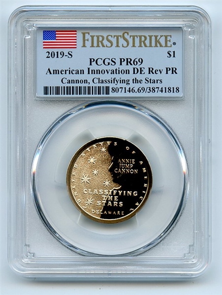 2019 S $1 American Innovation Dollar Reverse Proof DE Stars PCGS PR69 FS