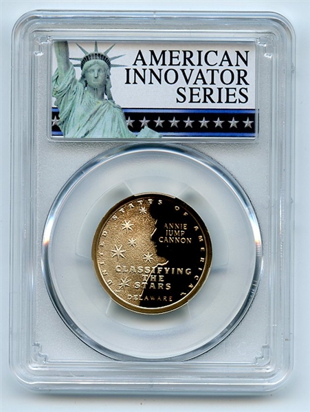 2019 S $1 American Innovation Dollar Reverse Proof DE Stars PCGS PR70 Exclusive