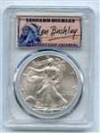 2002 $1 American Silver Eagle PCGS MS70 Leonard Buckley