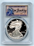 2004 W $1 Proof American Silver Eagle 1oz PCGS PR70DCAM Leonard Buckley