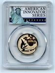 2019 S $1 American Innovation Dollar Reverse Proof PA Polio PCGS PR70 FS Exclusive