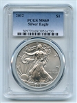 2012 $1 American Silver Eagle Dollar 1oz PCGS MS69
