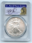 2008 $1 American Silver Eagle Dollar 1oz PCGS MS70 Thomas Cleveland Native FS
