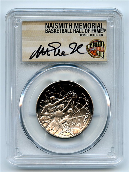 2020 D 50C Basketball Hall of Fame Commemorative PCGS MS70 FDOI Magic Johnson
