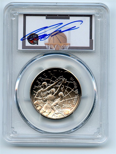 2020 D 50C Basketball Hall Fame Commemorative PCGS MS70 FDOI Dominique Wilkins