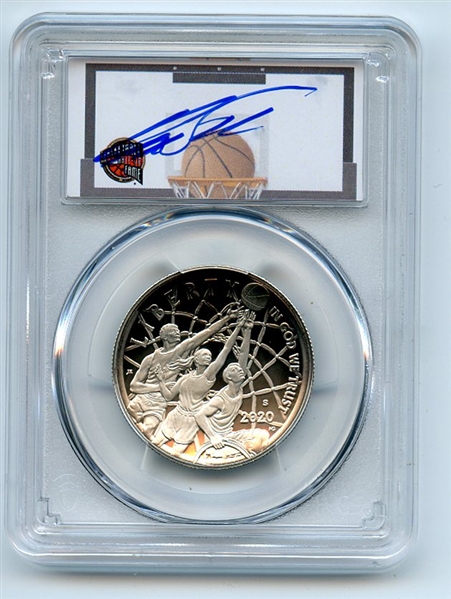 2020 S 50C Basketball Hall Fame Commem PCGS PR70DCAM FDOI Dominique Wilkins