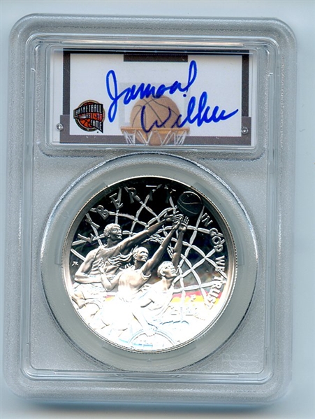 2020 P $1 Basketball Hall of Fame Silver Commem PCGS PR70DCAM FS Jamaal Wilkes