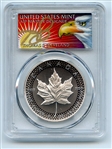 2019 $5 Silver Maple Leaf Modified Pride of 2 Nations PCGS PR70 Cleveland Eagle