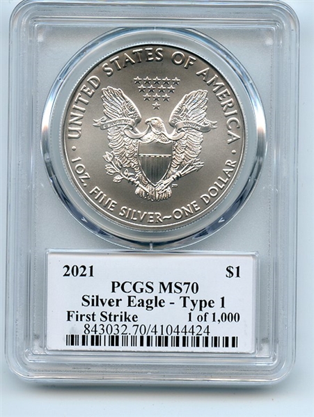 Details about  / 1990 S $1 Proof American Silver Eagle 1oz PCGS PR70DCAM Leonard Buckley