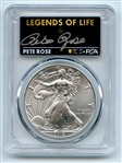 2019 $1 American Silver Eagle PCGS PSA MS70 Legends of Life Pete Rose