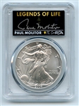 2004 $1 American Silver Eagle PCGS PSA MS70 Legends of Life Paul Molitor