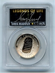 2019 S 50C Apollo 11 Commemorative PCGS PR70DCAM Legends of Life Greg Maddux