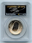 2019 S 50C Apollo 11 Commemorative PCGS PR70DCAM Legends of Life Mike Piazza