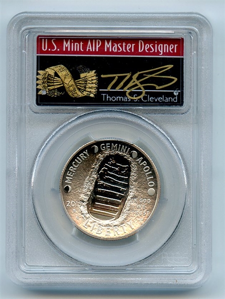 2019 S 50C Apollo 11 Commemorative PCGS PR70DCAM Thomas Cleveland Arrows