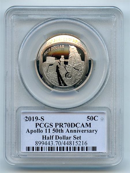 2019 S 50C Apollo 11 Commemorative PCGS PR70DCAM Thomas Cleveland Native