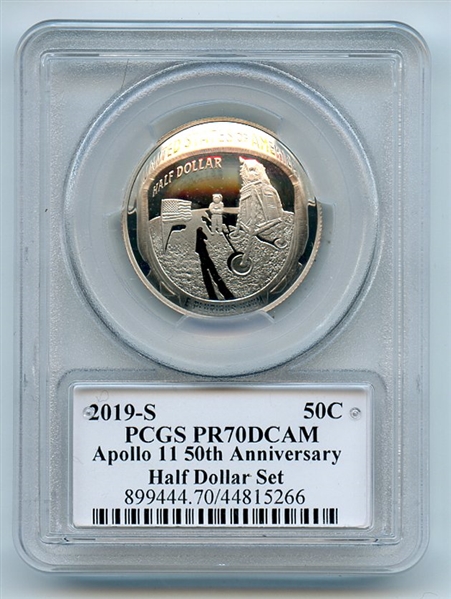 2019 S 50C Apollo 11 Commemorative PCGS PR70DCAM Leonard Buckely