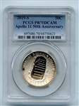 2019 S 50C Apollo 11 50th Anniversary Proof Commemorative Set PCGS PR70DCAM