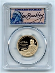 2022 S $1 Sacagawea Dollar PCGS PR70DCAM FDOI Leonard Buckley