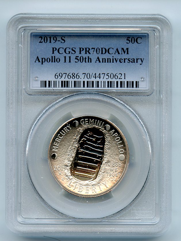 Lot Detail - 2019 S 50C Apollo 11 50th Anniversary Proof Commemorative ...