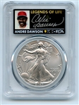2023 $1 American Silver Eagle 1oz PCGS MS70 FDOI Legends of Life Andre Dawson