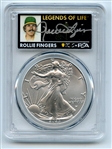 2023 $1 American Silver Eagle 1oz PCGS MS70 FDOI Legends of Life Rollie Fingers