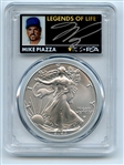 2023 $1 American Silver Eagle 1oz PCGS MS70 FDOI Legends of Life Mike Piazza
