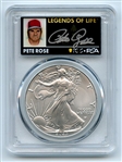 2023 $1 American Silver Eagle 1oz PCGS MS70 FDOI Legends of Life Pete Rose