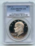 1971 S $1 Silver Ike Eisenhower Dollar Proof PCGS PR69DCAM
