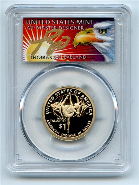 2023 S $1 Sacagawea Dollar PCGS PR70DCAM First Strike Thomas Cleveland Eagle
