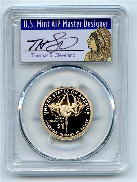 2023 S $1 Sacagawea Dollar PCGS PR70DCAM First Strike Thomas Cleveland Native