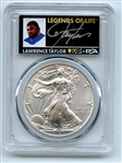 2021 $1 T1 American Silver Eagle 1oz PCGS MS70 FS Legends Life Lawrence Taylor