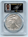2022 $1 American Silver Eagle 1oz PCGS MS70 FDOI Legends of Life Stephen Curry