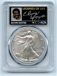 2022 $1 American Silver Eagle 1oz PCGS MS70 FDOI Legends of Life Elvin Hayes