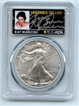 2022 $1 American Silver Eagle 1oz PCGS MS70 FDOI Legends of Life Ray Mancini
