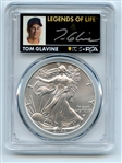 2024 $1 American Silver Eagle 1oz PCGS MS70 FDOI Legends of Life Tom Glavine