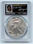 2024 $1 American Silver Eagle 1oz PCGS MS70 FDOI Legends of Life Elvin Hayes