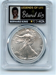 2024 $1 American Silver Eagle 1oz PCGS MS70 FDOI Legends of Life Bernard King