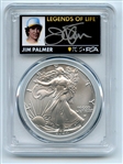 2024 $1 American Silver Eagle 1oz PCGS MS70 FDOI Legends of Life Jim Palmer