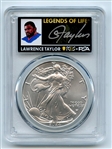 2024 $1 American Silver Eagle 1oz PCGS MS70 FDOI Legends of Life Lawrence Taylor