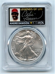 2024 $1 American Silver Eagle 1oz PCGS MS70 FS Legends of Life Andre Dawson