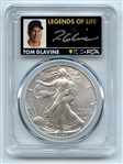2024 $1 American Silver Eagle 1oz PCGS MS70 FS Legends of Life Tom Glavine