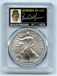 2020 $1 American Silver Eagle 1oz PCGS MS70 FS Legends of Life Rollie Fingers