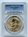 1973 S $1 Silver Ike Eisenhower Dollar PCGS MS68