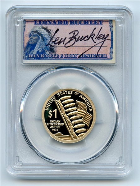 2024 S $1 Sacagawea Dollar PCGS PR70DCAM FDOI Thomas Leonard Buckley