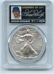2020 $1 American Silver Eagle PCGS MS70 FDOI Legends of Life Goose Gossage